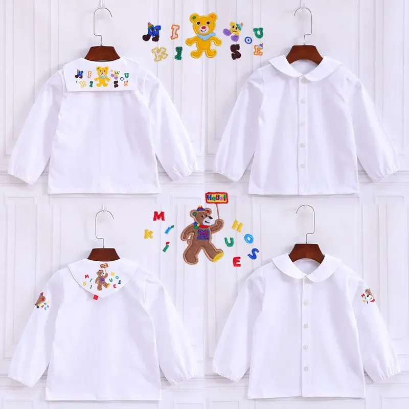 Children's Shirts Boys and Girls Blouses Cute Cartoon Bear Letters Embroidery Long-sleeved Shirts All-match Bottoming Top Blouse
Children's Shirts Boys and Girls Blouses Cute Cartoon Bear Letters Embroidery Long-sleeved Shirts All-match Bottoming Top Blouse