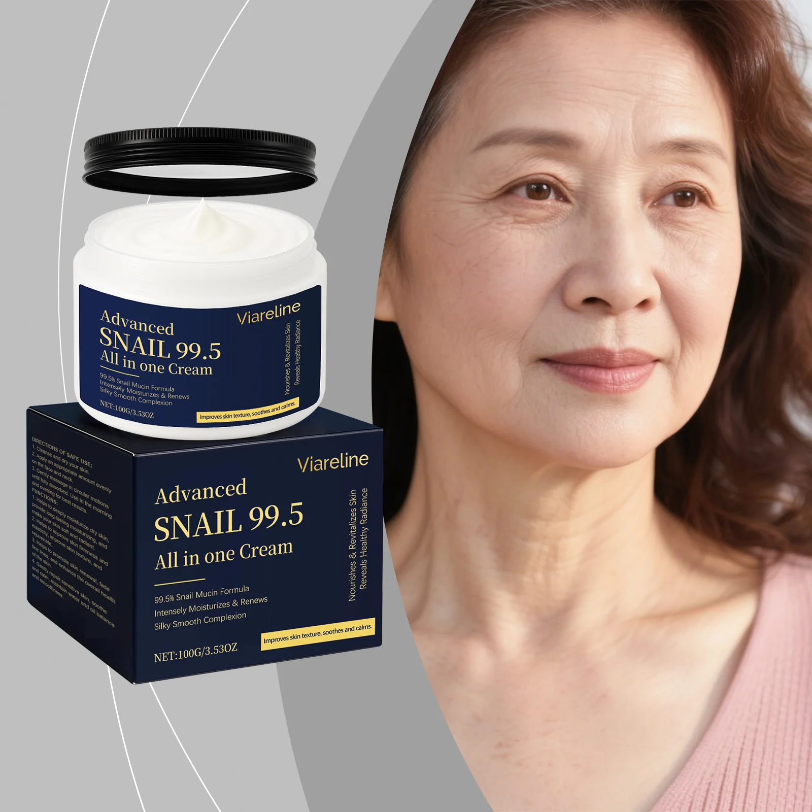 Snail Moisturizing Care Cream Soft Texture Nourishes Skin Daily Gentle Care Long-Lasting Hydration for Smooth Glowing Skin
Snail Moisturizing Care Cream Soft Texture Nourishes Skin Daily Gentle Care Long-Lasting Hydration for Smooth Glowing Skin