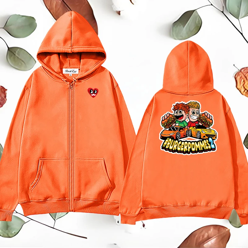 Burgerpommes2 Icrimax Print Graphic Women Zipper Hoodie Polyester Red Eyes Beard Heart Embroidery Pocket Loose Lady Sweater
Burgerpommes2 Icrimax Print Graphic Women Zipper Hoodie Polyester Red Eyes Beard Heart Embroidery Pocket Loose Lady Sweater