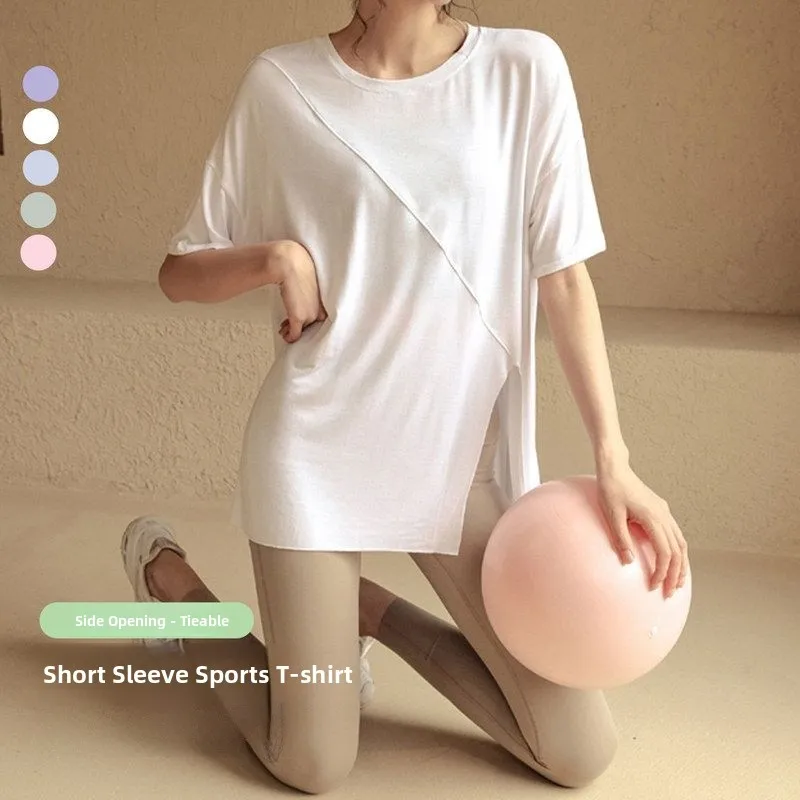 Loose Women's Yoga Sportswear Summer New Sle Qui Dry Breathable Running Top ort Sve T-irt Fitn Upperwear
Loose Women's Yoga Sportswear Summer New Sle Qui Dry Breathable Running Top ort Sve T-irt Fitn Upperwear