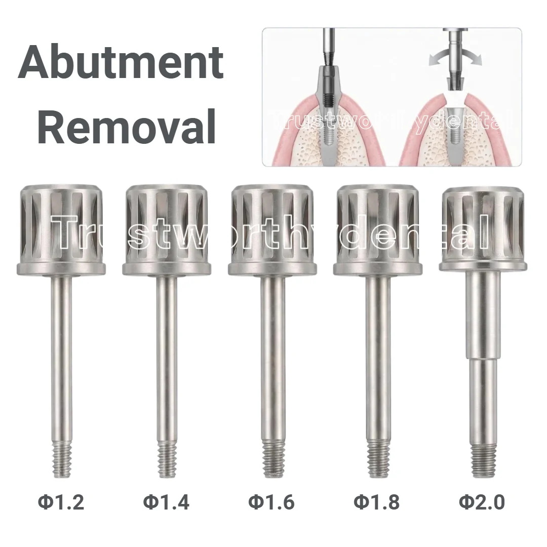 Dental Broken Abutment Removal Driver Abutment Fractured Thread Screw Extractor Tools Implant SOS Remover Tool AR TIP SR Tip
Dental Broken Abutment Removal Driver Abutment Fractured Thread Screw Extractor Tools Implant SOS Remover Tool AR TIP SR Tip