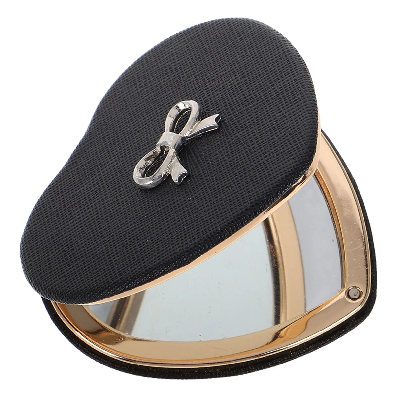 Mini Heart Shaped Makeup Mirror Portable Pocket Purse Small Dual Sided Folding Bow Travel Silver Vanity Compact
Mini Heart Shaped Makeup Mirror Portable Pocket Purse Small Dual Sided Folding Bow Travel Silver Vanity Compact