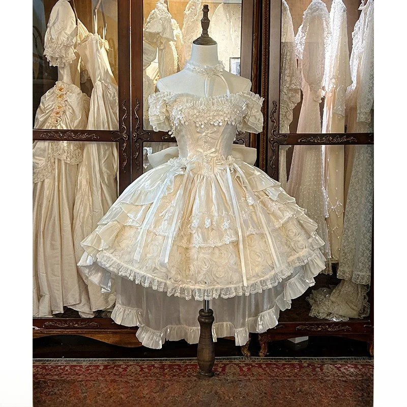 Ele Princ Sle Lolita Skirt Birthday Celebration Gown Women's Luxury Fairy T Ball Gown mid Waist No Sve
Ele Princ Sle Lolita Skirt Birthday Celebration Gown Women's Luxury Fairy T Ball Gown mid Waist No Sve
