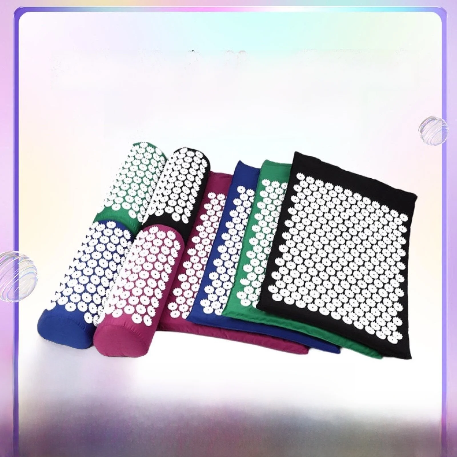 Yoga Acupuncture Massage Pad Pillow Mat Zen Meditation Foot Back Head Acupoint Needling Relaxing Mat with Backpack
Yoga Acupuncture Massage Pad Pillow Mat Zen Meditation Foot Back Head Acupoint Needling Relaxing Mat with Backpack