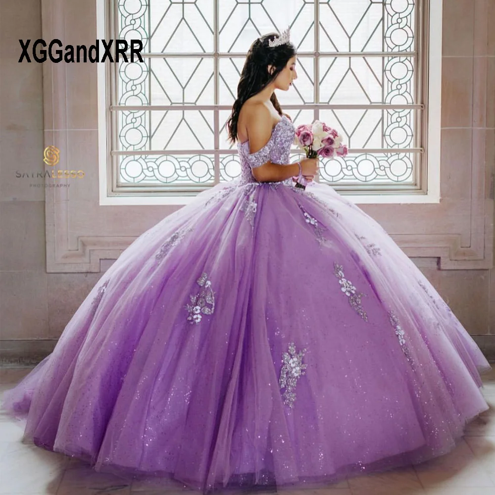 Новое поступление, фиолетовое мексиканское платье Vestidos De 15, Quinceañera, 3D цветок, милое бальное платье с аппликацией из бисера, платье Quinceanera на день рождения
Новое поступление, фиолетовое мексиканское платье Vestidos De 15, Quinceañera, 3D цветок, милое бальное платье с аппликацией из бисера, платье Quinceanera на день рождения