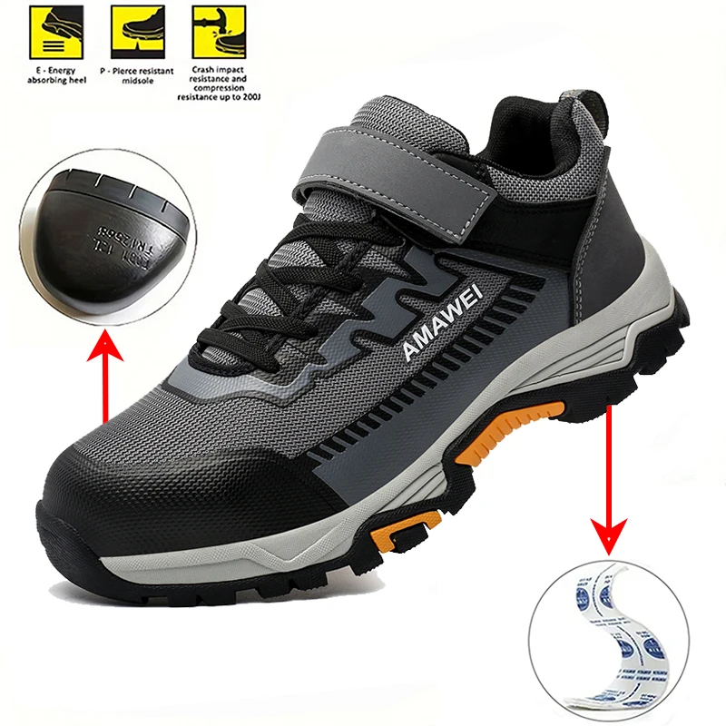 Men Construction Safety Shoes Steel Toe Work Shoes Sneakers Breathable Anti-Smash Work Boots Indestructible Protective shoes
Men Construction Safety Shoes Steel Toe Work Shoes Sneakers Breathable Anti-Smash Work Boots Indestructible Protective shoes