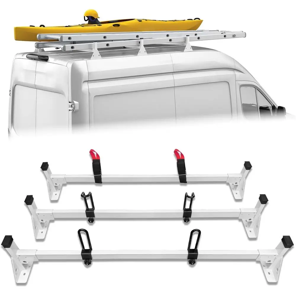 Cargo Van Ladder Rack for 2015-2024 Ford Transit 150-350, 3-Bars Slide System
Cargo Van Ladder Rack for 2015-2024 Ford Transit 150-350, 3-Bars Slide System