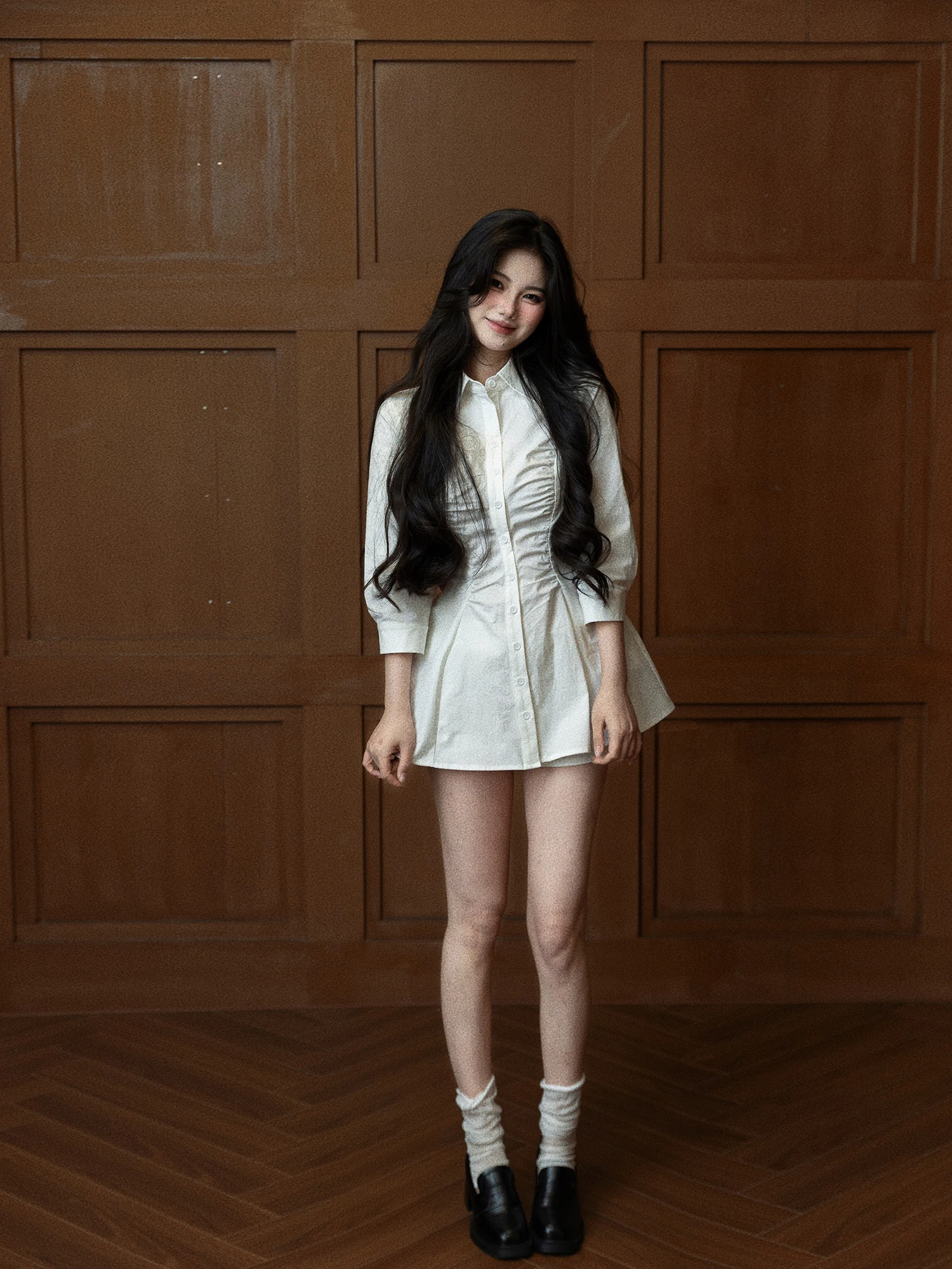 Basic Versatile Series 2026 Spring Summer New Style Sexy Girl Gentle Wind Pleated Waist in Dress Cotton Blend Elastic Fiber S...
Basic Versatile Series 2026 Spring Summer New Style Sexy Girl Gentle Wind Pleated Waist in Dress Cotton Blend Elastic Fiber S...