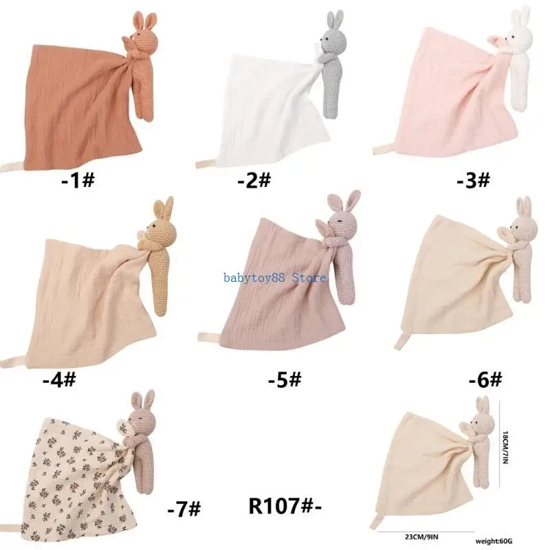 Y4UD Calming Baby Sleep Cloth Soft Infant Soothing Small Blanket Breathable Comforter for Toddlers Lovely Companion
Y4UD Calming Baby Sleep Cloth Soft Infant Soothing Small Blanket Breathable Comforter for Toddlers Lovely Companion