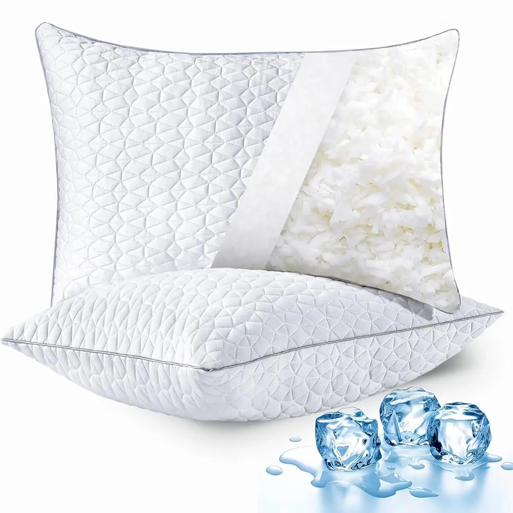 S King Size Set Of 2, Shredded Memory Foam Pillows, Adjustable Firm Bed Pillows Cool Cold Pillow For Hot Side Ba Stomach
S King Size Set Of 2, Shredded Memory Foam Pillows, Adjustable Firm Bed Pillows Cool Cold Pillow For Hot Side Ba Stomach