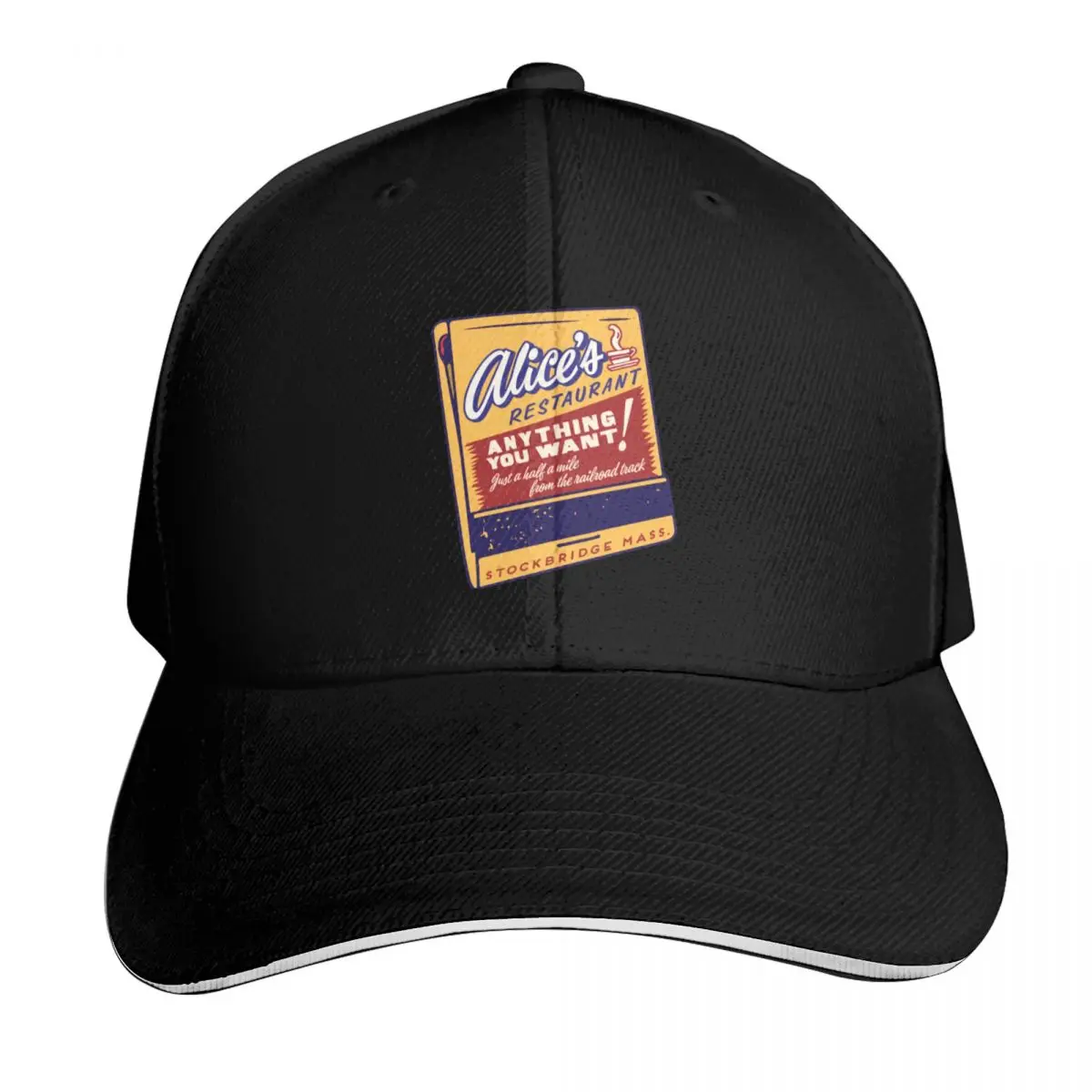 Alice's Restaurant Baseball Cap Ball Cap hats on offer Custom Cap western Hat Women Beach Fashion Men's
Alice's Restaurant Baseball Cap Ball Cap hats on offer Custom Cap western Hat Women Beach Fashion Men's