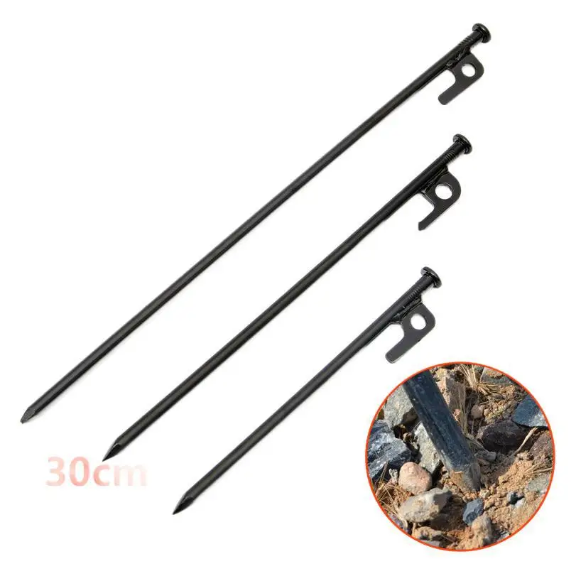 Black Forged Steel Burly Heavy Duty High Strength Steel Camping Tent Pegs Stakes Camping For Canopy Grassland
Black Forged Steel Burly Heavy Duty High Strength Steel Camping Tent Pegs Stakes Camping For Canopy Grassland