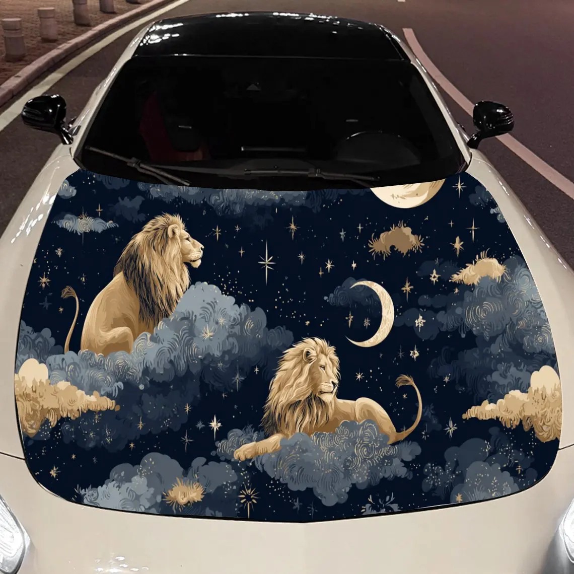 Car Decals Lions Exuding Dreamy Whimsy And Celestial Charm Amid A Starry, Cloud - Filled Sky Car Hood Sticker, Waterproof Self -
Car Decals Lions Exuding Dreamy Whimsy And Celestial Charm Amid A Starry, Cloud - Filled Sky Car Hood Sticker, Waterproof Self -