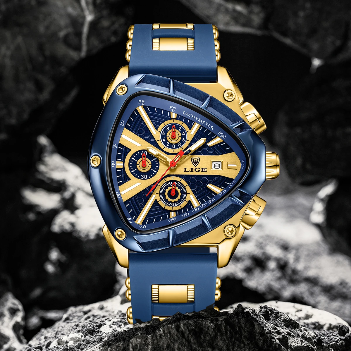 LIGE Military Men Watch Fashion Triangle Chronograph Wristwatch Sport Army Mens Watches Luxury Waterproof Quartz Clock Man Reloj
LIGE Military Men Watch Fashion Triangle Chronograph Wristwatch Sport Army Mens Watches Luxury Waterproof Quartz Clock Man Reloj