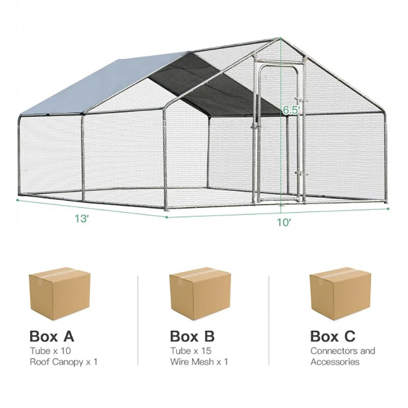 Large Walk in Shade Cage Chicken Coop with Roof Cover Rabbit Ducks Hen Poultry House Large Metal Cages Chicken Run Coop
Large Walk in Shade Cage Chicken Coop with Roof Cover Rabbit Ducks Hen Poultry House Large Metal Cages Chicken Run Coop