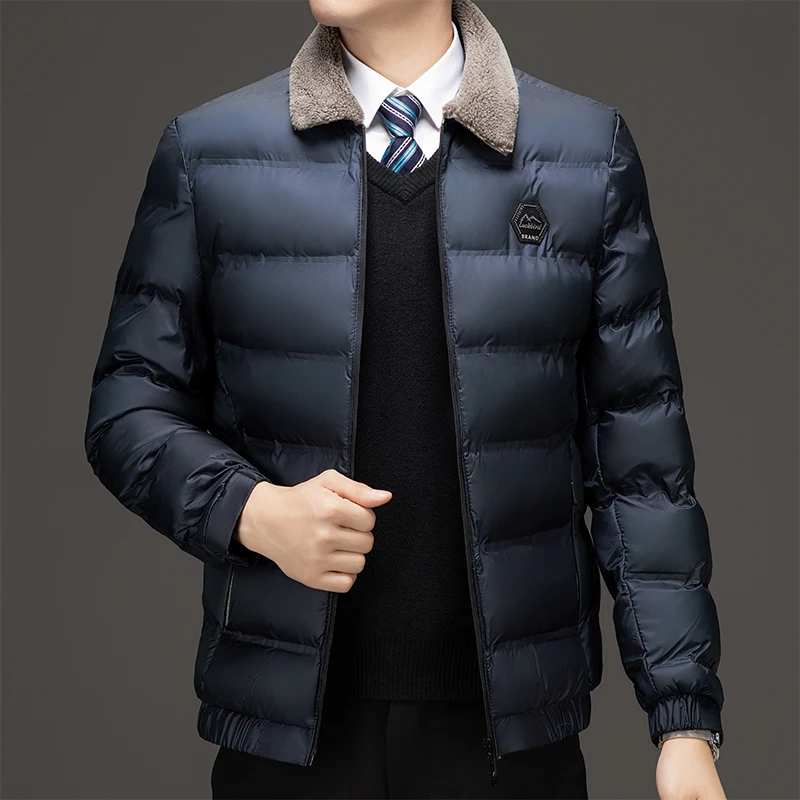 Winter Men Parka Fashion Thick Warm Lapel Collar Coat Cotton-Padded Graphene Jacket Men's Casual Loose Comfortable Overcoat
Winter Men Parka Fashion Thick Warm Lapel Collar Coat Cotton-Padded Graphene Jacket Men's Casual Loose Comfortable Overcoat