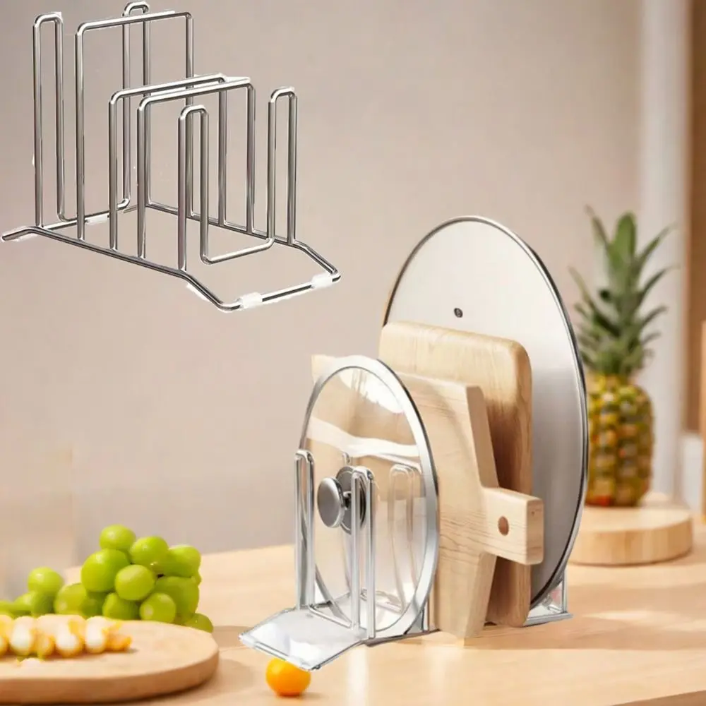 Thickened Stainless Steel Pot Lid Storage Rack Rustproof Vertical Cutting Board Holder Space Saving Anti-slip
Thickened Stainless Steel Pot Lid Storage Rack Rustproof Vertical Cutting Board Holder Space Saving Anti-slip