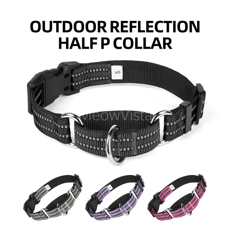 Anti-Escape Reflective P Chain Dog Collar Comfortable Adjustable Waterproof Outdoor Training Martingale Collar for All Breeds
Anti-Escape Reflective P Chain Dog Collar Comfortable Adjustable Waterproof Outdoor Training Martingale Collar for All Breeds