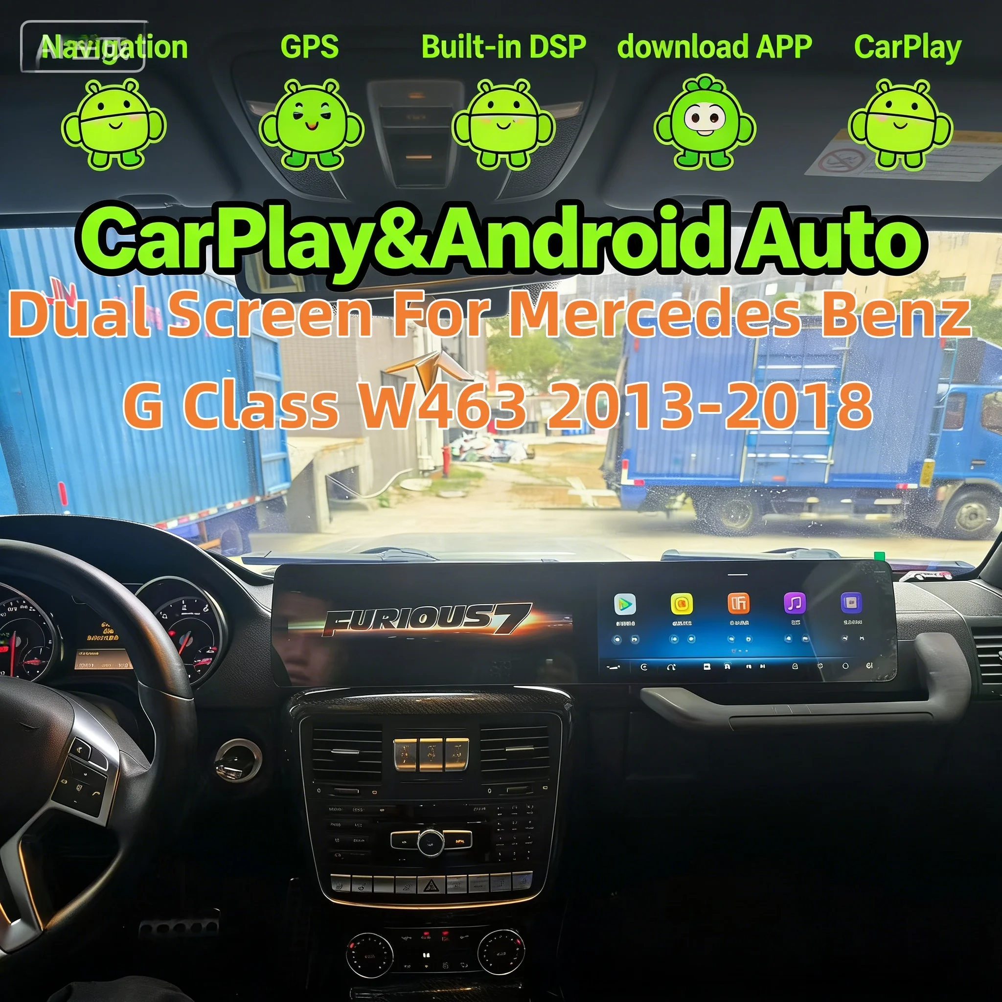 25.6 Inch Android Qualcomm Multimedia For Mercedes Benz G Class W463 2013-2018 Radio Carplay WIFI GPS Navigation Bluetooth
25.6 Inch Android Qualcomm Multimedia For Mercedes Benz G Class W463 2013-2018 Radio Carplay WIFI GPS Navigation Bluetooth