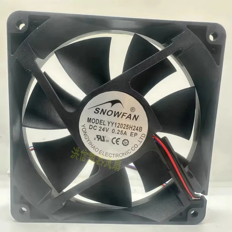 HJY 1 piece SNOWFAN YY12025H24B DC24V 0.25A 3-wire DC cooling fan 120*25mm
HJY 1 piece SNOWFAN YY12025H24B DC24V 0.25A 3-wire DC cooling fan 120*25mm