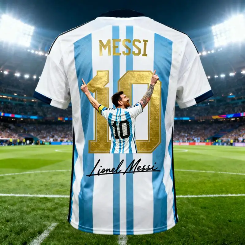 Пляжный серфинг 2026: Хит продаж AI MESSI # Футбольная футболка для взрослых, модная летняя быстросохнущая спортивная футболка для тренировок на открытом воздухе
Пляжный серфинг 2026: Хит продаж AI MESSI # Футбольная футболка для взрослых, модная летняя быстросохнущая спортивная футболка для тренировок на открытом воздухе