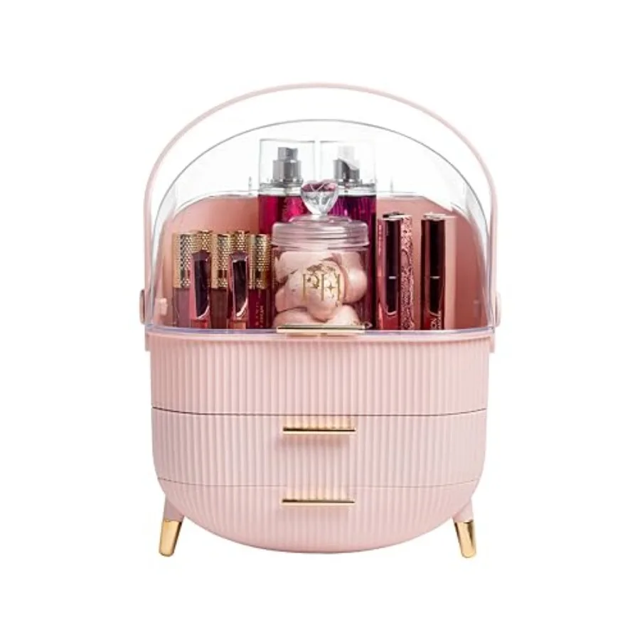 Makeup Storage Cosmetics and Skincare for Vanity Portable Makeup Storage Box for Countertop Fluted Design with Gold Accents Pin
Makeup Storage Cosmetics and Skincare for Vanity Portable Makeup Storage Box for Countertop Fluted Design with Gold Accents Pin