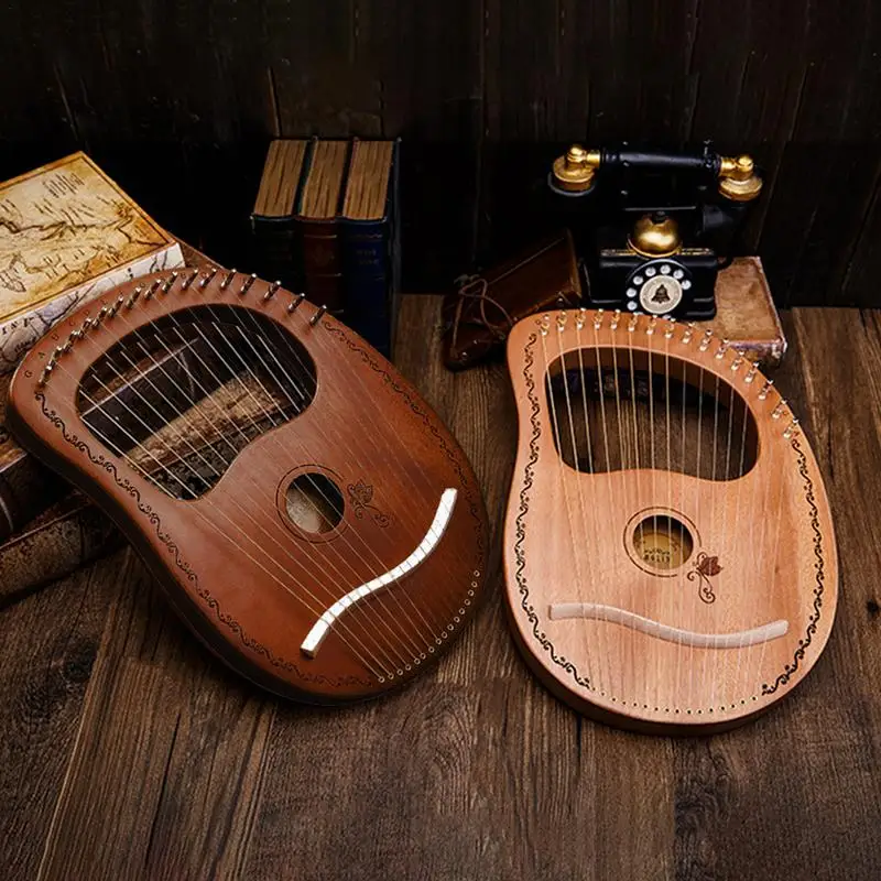 Lyre Harp 16 Strings 16 Metal Strings Lyra Harp With Bag Sturdy Mahogany Acoustic Harp Orchestral String Instrument For Friends
Lyre Harp 16 Strings 16 Metal Strings Lyra Harp With Bag Sturdy Mahogany Acoustic Harp Orchestral String Instrument For Friends