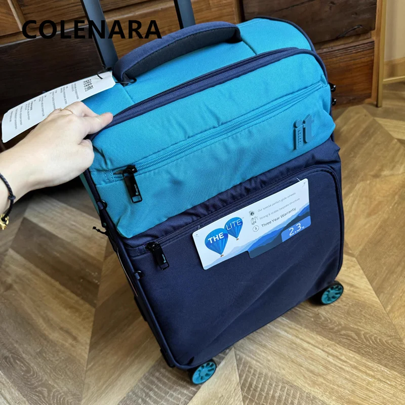 COLENARA Cabin Suitcase Oxford Cloth Expandable Boarding Box Large Capacity Trolley Case 20"24"28 Inch Travel Bag Luggage
COLENARA Cabin Suitcase Oxford Cloth Expandable Boarding Box Large Capacity Trolley Case 20"24"28 Inch Travel Bag Luggage