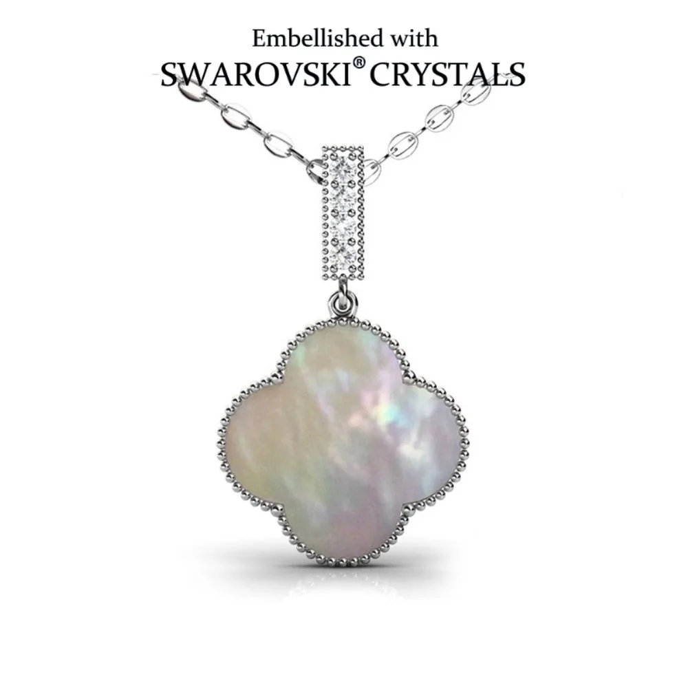 Daisini Мукушка с четырьмя листами клевера, кулон, женское ожерелье, новый двусторонний роскошный дизайн, цепочка на ключицы, ювелирные изделия, рождественские подарки
Daisini Мукушка с четырьмя листами клевера, кулон, женское ожерелье, новый двусторонний роскошный дизайн, цепочка на ключицы, ювелирные изделия, рождественские подарки