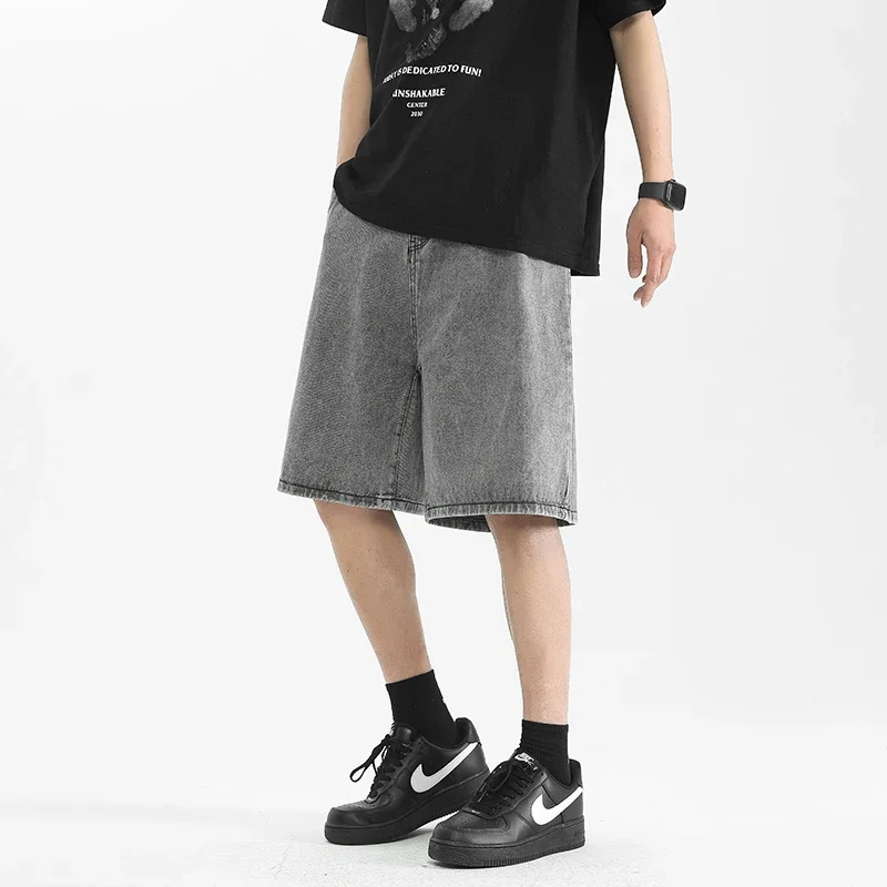2025 Summer New Classic Shorts, Jeans, Men's Denim Pants, Straight Stretch, Casual, Water Washed, Cool, Thin, Knee length, Blue
2025 Summer New Classic Shorts, Jeans, Men's Denim Pants, Straight Stretch, Casual, Water Washed, Cool, Thin, Knee length, Blue