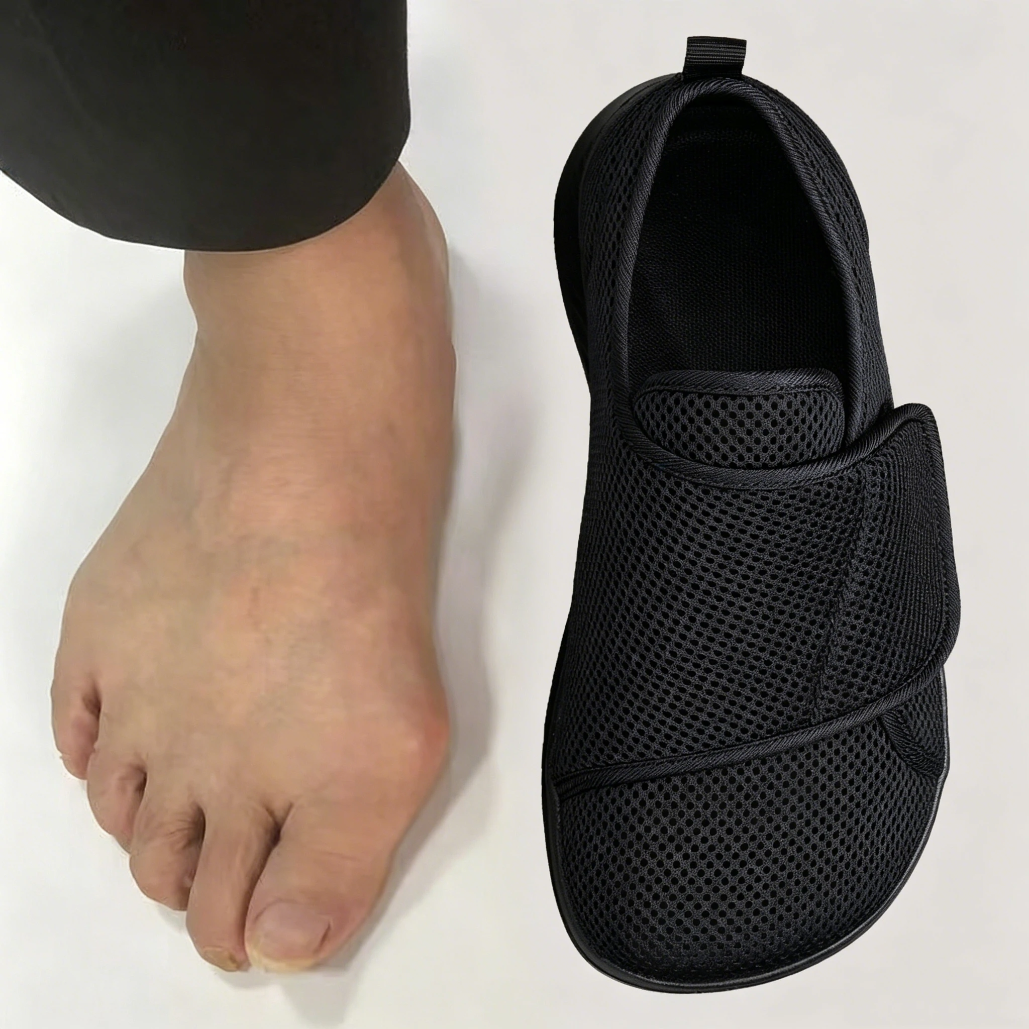 Adjustable Strap Diabetic Shoes Breathable Mesh Wide Width Non-slip Walking Sneakers for Elderly Men Foot Care Recovery Loafers
Adjustable Strap Diabetic Shoes Breathable Mesh Wide Width Non-slip Walking Sneakers for Elderly Men Foot Care Recovery Loafers