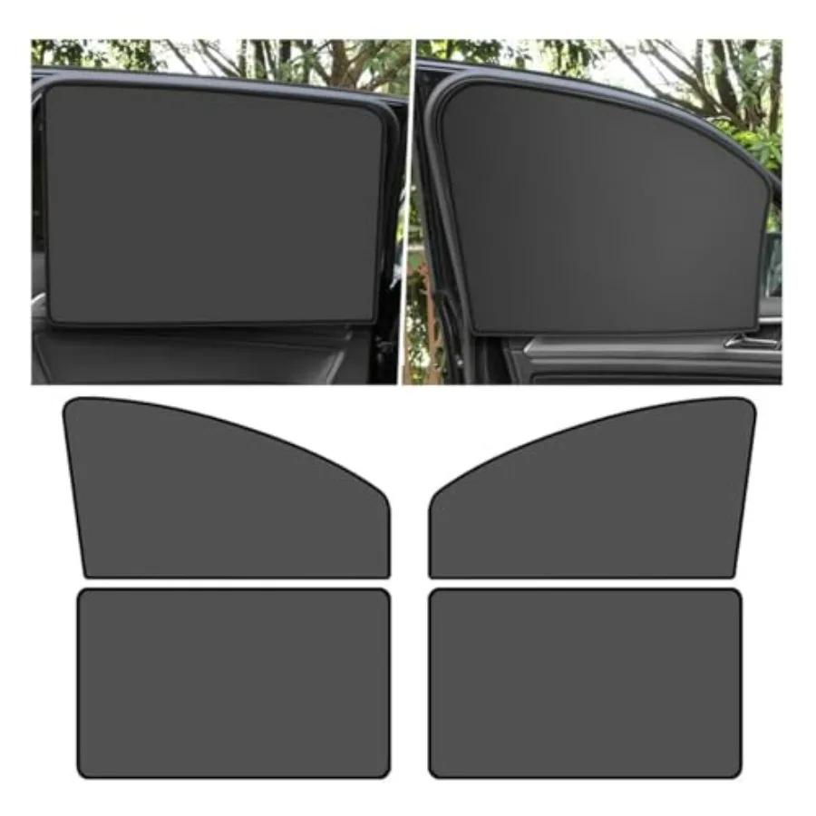 4PCS Car Side Window Sun Shades, Auto Window Sunshades Privacy Curtains Blackout with Magnetic, UV Rays, Heat Protection Stretc
4PCS Car Side Window Sun Shades, Auto Window Sunshades Privacy Curtains Blackout with Magnetic, UV Rays, Heat Protection Stretc