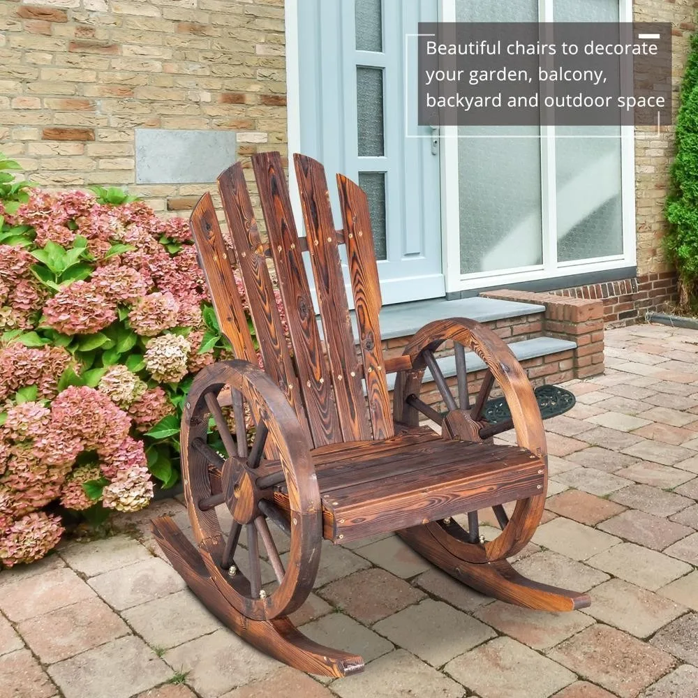Wagon Wheel Bench Fir Wooden Garden Rocking Chair Patio Outdoor Furniture
Wagon Wheel Bench Fir Wooden Garden Rocking Chair Patio Outdoor Furniture