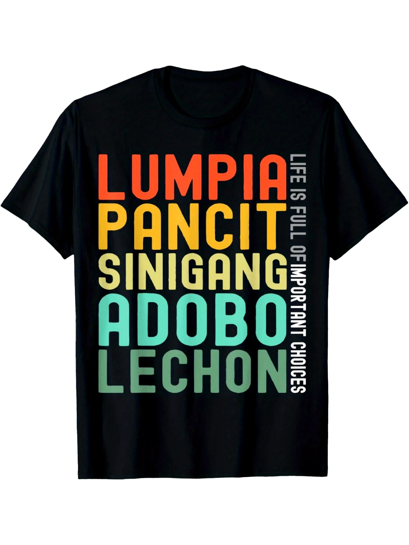 Filipino Food T-Shirt - Featuring Lumpia, Pancit, Sinigang, Adobo & Lechon - For Filipino Food Lovers & Culture Enthusiasts
Filipino Food T-Shirt - Featuring Lumpia, Pancit, Sinigang, Adobo & Lechon - For Filipino Food Lovers & Culture Enthusiasts