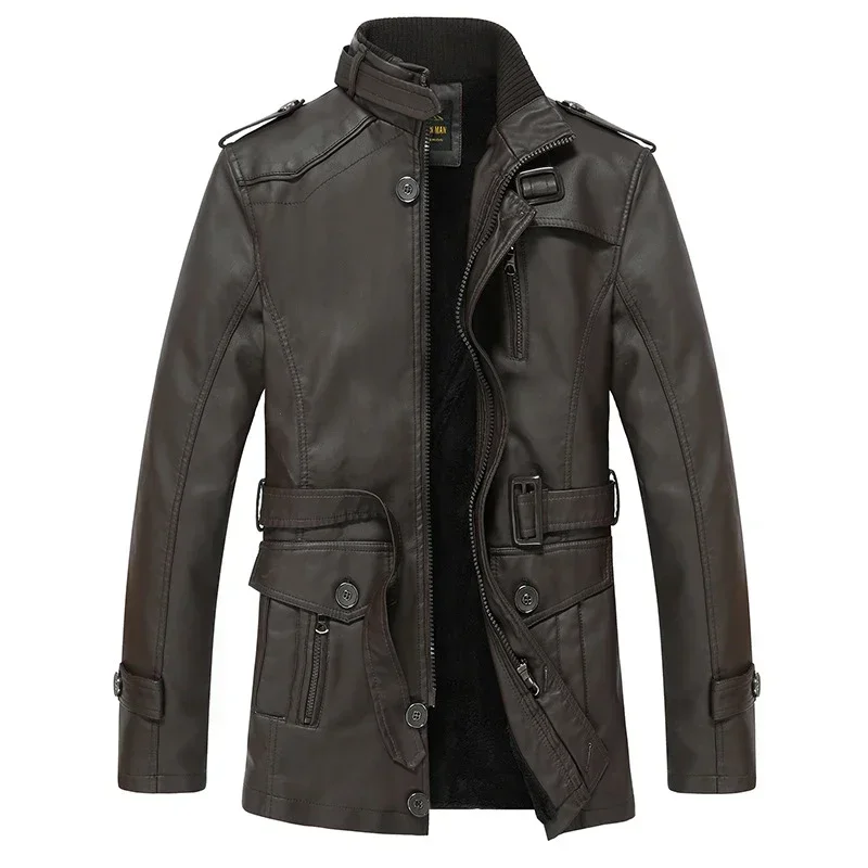 Clothes Men Winter Fleece Warm Stand Collar Pu Leather Jacket Men Outdoor Windproof Casual Long Leather Jacket Male Plus Size
Clothes Men Winter Fleece Warm Stand Collar Pu Leather Jacket Men Outdoor Windproof Casual Long Leather Jacket Male Plus Size