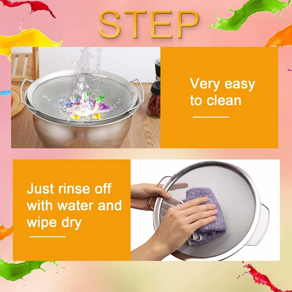 A98E-60 Mesh 304 Stainless Steel Fine Mesh Paint Strainer, Paint Bucket Filter Impurities Reusable
A98E-60 Mesh 304 Stainless Steel Fine Mesh Paint Strainer, Paint Bucket Filter Impurities Reusable