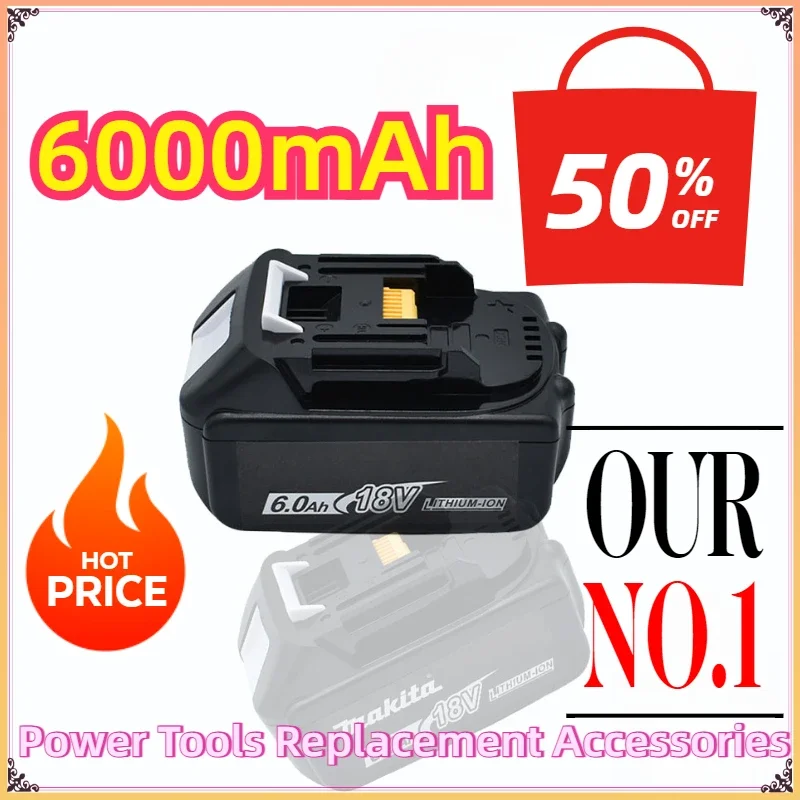 BL1860 BL1850 BL1830B BL1815 Li-ion Rechargeable Batteries Pack18V 6000mAh Makita Power Tools Replacement Accessories
BL1860 BL1850 BL1830B BL1815 Li-ion Rechargeable Batteries Pack18V 6000mAh Makita Power Tools Replacement Accessories