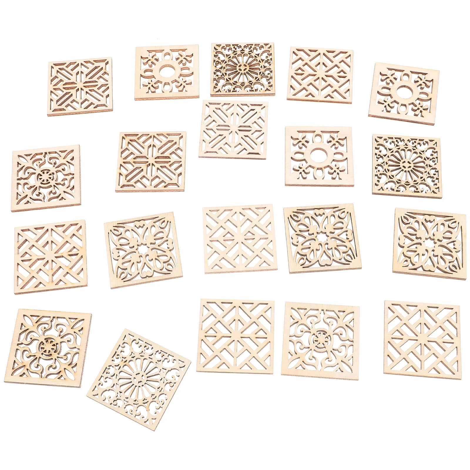 20 Pcs Wood Chip Decoration Hollow Square Flower Cutouts Wooden naments Crafts Holiday Party Wedding Birthday Gifts Kids
20 Pcs Wood Chip Decoration Hollow Square Flower Cutouts Wooden naments Crafts Holiday Party Wedding Birthday Gifts Kids