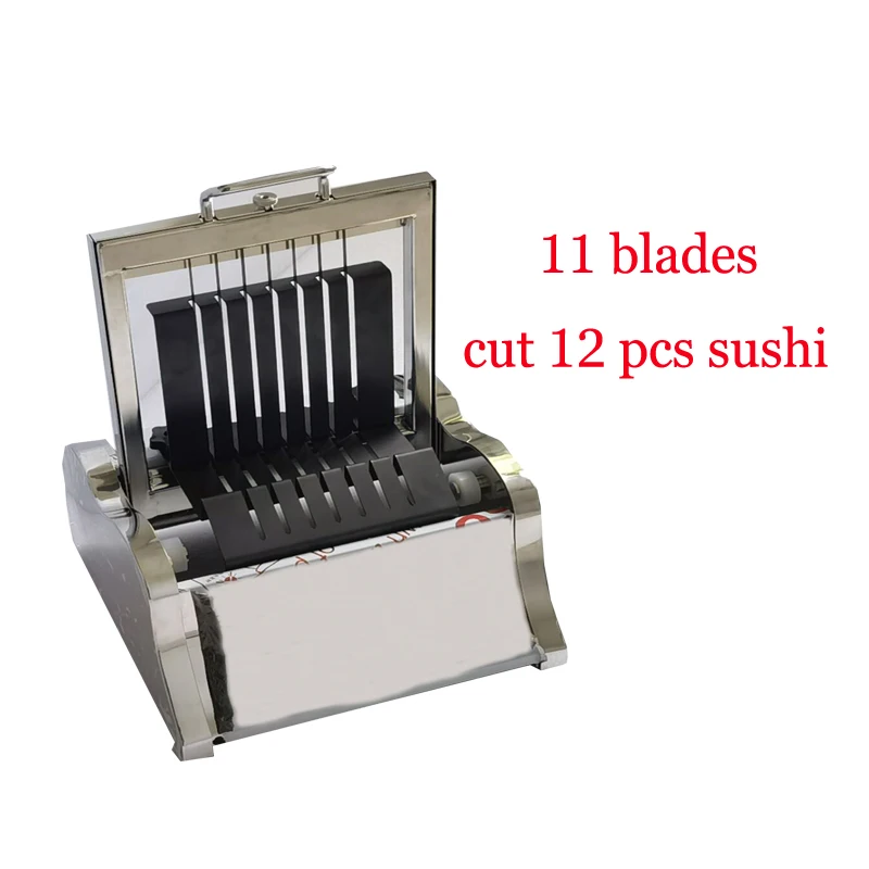 Коммерческий ручной слайсер для суши из нержавеющей стали, машина для нарезки роллов, аппарат для приготовления суши с лопастями для точной нарезки
Коммерческий ручной слайсер для суши из нержавеющей стали, машина для нарезки роллов, аппарат для приготовления суши с лопастями для точной нарезки