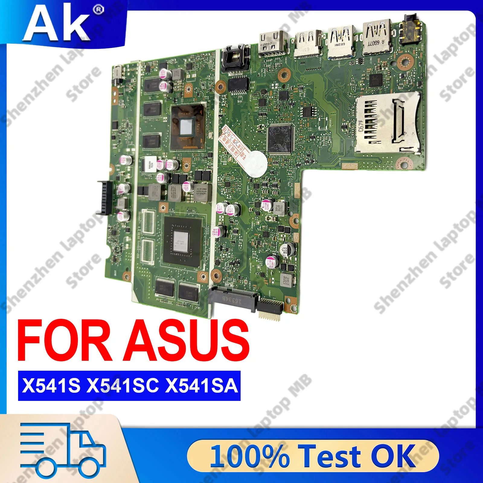 X541S X541SC Laptop Motherboard For ASUS VivoBook X541SC X541S D541S F541S A541S R541S Mainboard W/ Celeron CPU 100% tests OK
X541S X541SC Laptop Motherboard For ASUS VivoBook X541SC X541S D541S F541S A541S R541S Mainboard W/ Celeron CPU 100% tests OK