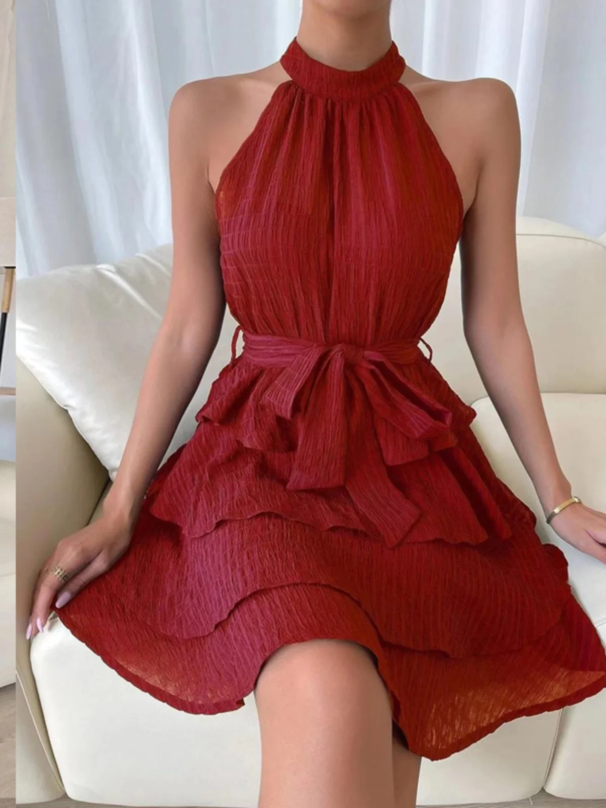 Sweet Elegant Summer Women's Color Slim Fit Waist Cinched Strapless Dress Shoulder Bared Cake Skirt Street Style round ...
Sweet Elegant Summer Women's Color Slim Fit Waist Cinched Strapless Dress Shoulder Bared Cake Skirt Street Style round ...