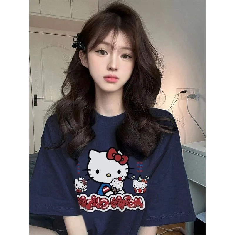 Летняя быстросохнущая футболка Hello Kitty с 3D принтом для взрослых и детей, одежда для больших пар
Летняя быстросохнущая футболка Hello Kitty с 3D принтом для взрослых и детей, одежда для больших пар