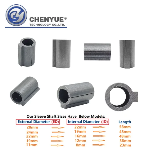 CHENYUE Adaptor Bushing Sleeve Shaft Sleeve of Worm Gearbox Gear Reducer NMRV30 RV50 RV75 11-8mm 19-12mm 22-16mm 28-22mm 24-19mm