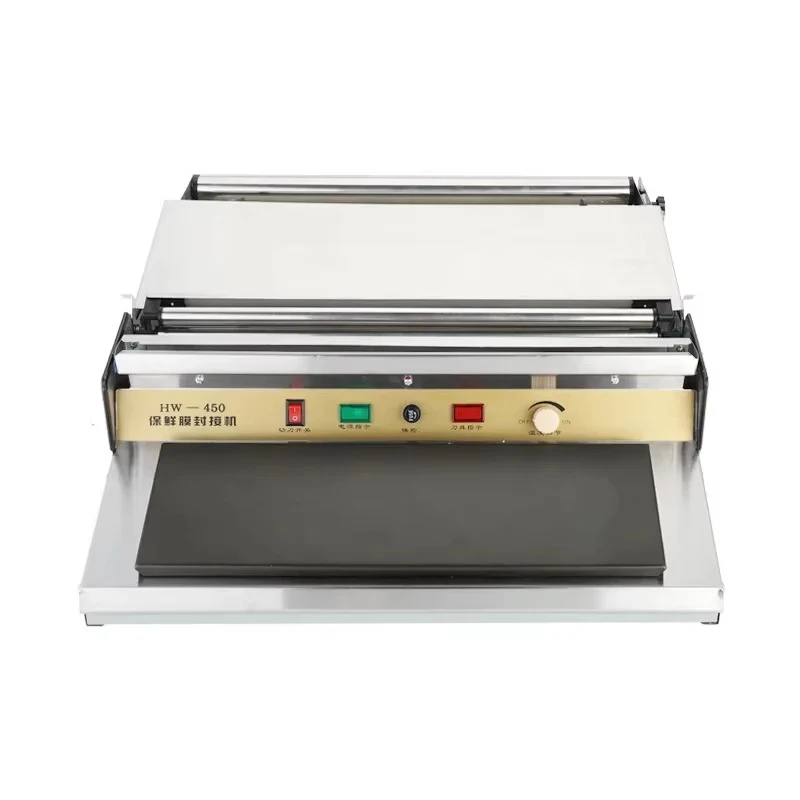 Supermarket fruit store packaging plastic wrap sealing and cutting machine plastic wrap packaging machine
Supermarket fruit store packaging plastic wrap sealing and cutting machine plastic wrap packaging machine
