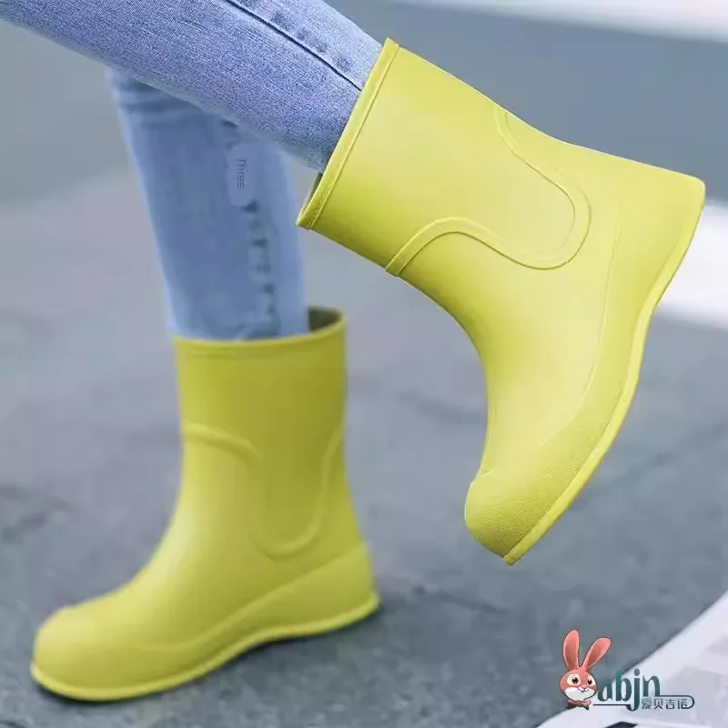 Женские утепленные резиновые сапоги до середины икры ABENUOR: модные, для улицы и кухни, водонепроницаемые, нескользящие, без застежек
Женские утепленные резиновые сапоги до середины икры ABENUOR: модные, для улицы и кухни, водонепроницаемые, нескользящие, без застежек