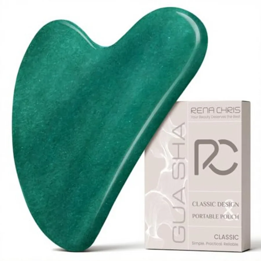 Rena Cris Gua Sa Facial Tools: Jade Stone Guasa Tool Face Acupuncture Terapy, Facial Masr Jawline ing and Puffin Reducing Green
Rena Cris Gua Sa Facial Tools: Jade Stone Guasa Tool Face Acupuncture Terapy, Facial Masr Jawline ing and Puffin Reducing Green