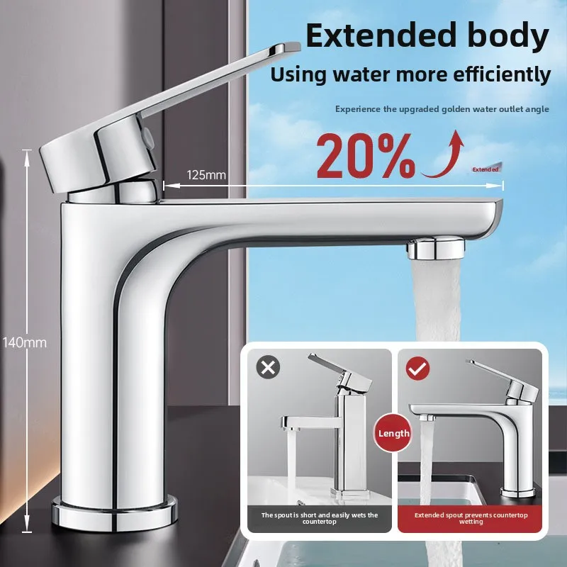 Modern Bathroom Basin Mixer Tap 304 Stainless Steel Hot Cold Water Faucet Single Handle Plated with 60cm Flexible Inlet Pipes
Modern Bathroom Basin Mixer Tap 304 Stainless Steel Hot Cold Water Faucet Single Handle Plated with 60cm Flexible Inlet Pipes