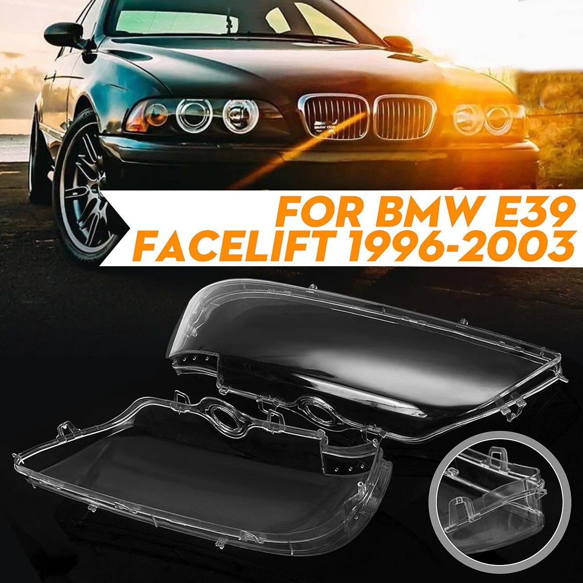 Car Headlight Cover For BMW E39 Facelift 1996-2003 Head Lamp Shell Glass Lens Kit 2002 2001 2000 63128375301 63128375302 2002
Car Headlight Cover For BMW E39 Facelift 1996-2003 Head Lamp Shell Glass Lens Kit 2002 2001 2000 63128375301 63128375302 2002