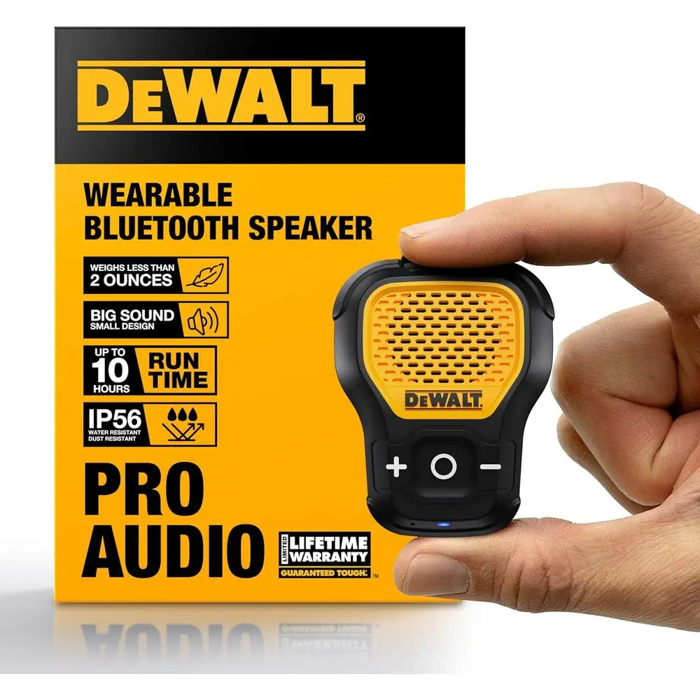 Water-Resistant Portable Clip-On Bluetooth Speaker with Built-in Mic for Music and Calls (Yellow)
Water-Resistant Portable Clip-On Bluetooth Speaker with Built-in Mic for Music and Calls (Yellow)