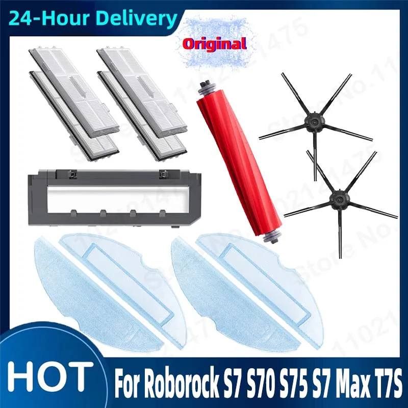 Original Main Brush Washable Hepa Filter Side Brush Mop Cloth For Roborock S70 S75 S7 Max T7S Robot Vacuum Cleaner Accessories
Original Main Brush Washable Hepa Filter Side Brush Mop Cloth For Roborock S70 S75 S7 Max T7S Robot Vacuum Cleaner Accessories